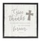 Stupell Industries Give Thanks Religious Proverb Floating Frame By CAD Designs
